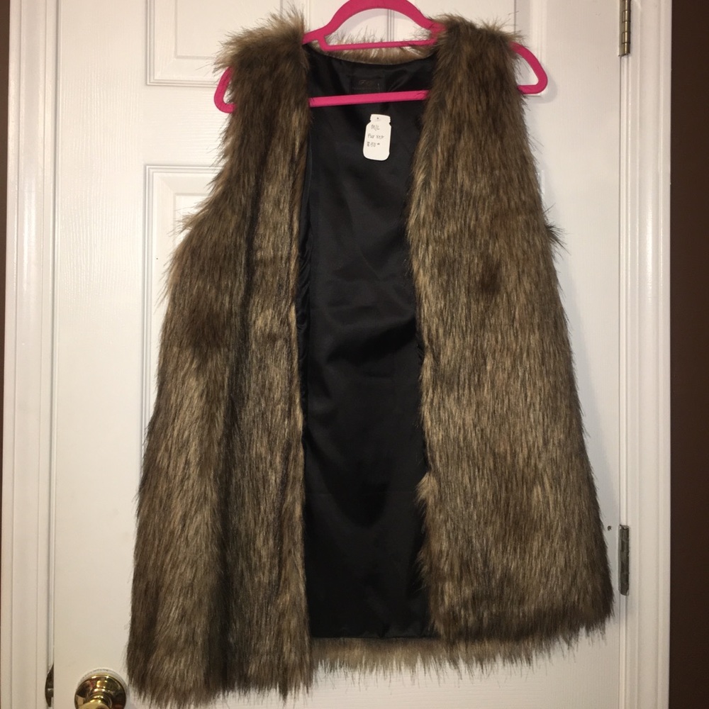 Long Faux Fur Vest