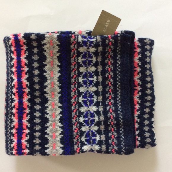 J. Crew Accessories - J. Crew Merino Wool Scarf the in Fair Isle