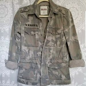 Mudd Military Camo Jacket Blazer Lightweight Small