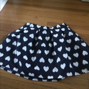 Forever 21 kids skirt with hearts