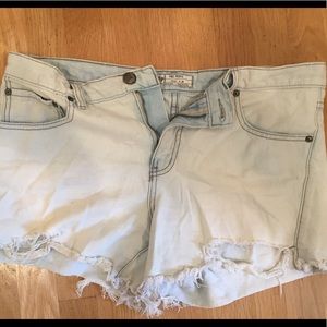 Free people ripped jean shorts