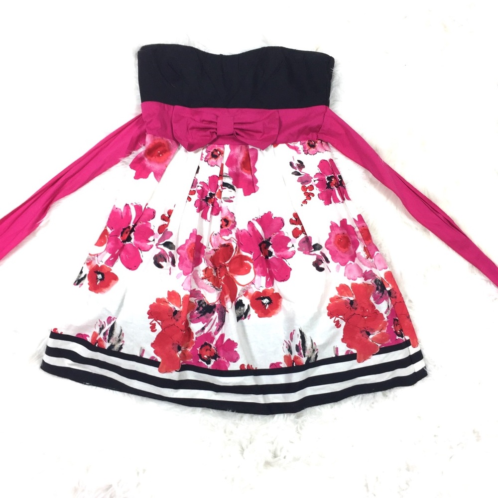 🎈SALE 🎈Speechless Dress L pink black & white