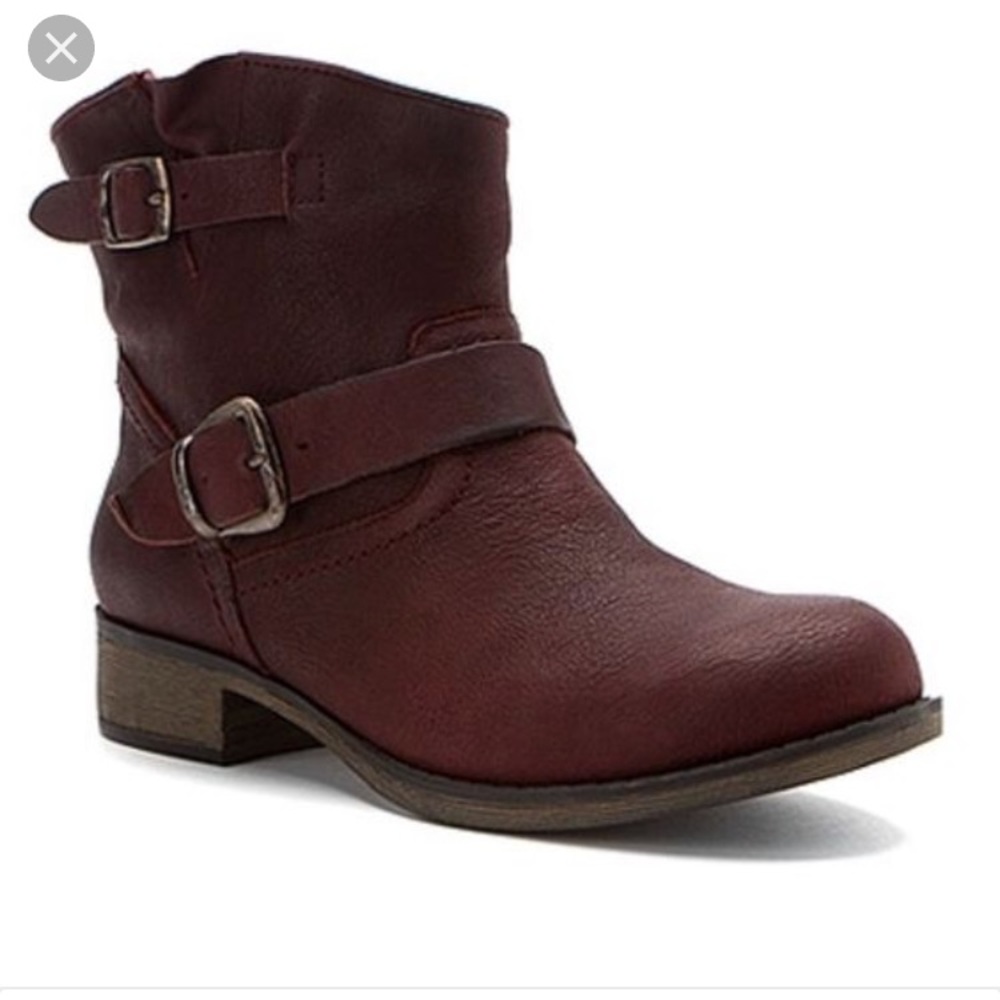 Report bergundy "Jude"  booties