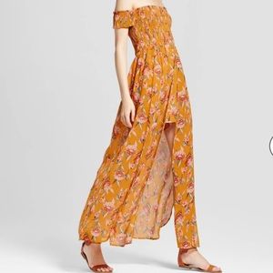 🍍CCO Sale🍍Floral off the shoulder maxi romper