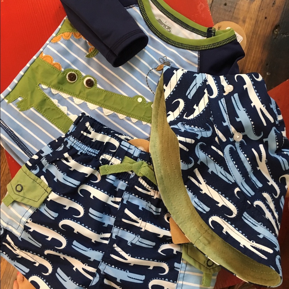 Boys Three piece rash guard suit