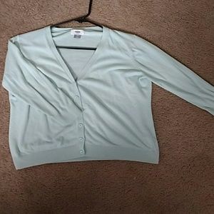 Old navy mint green medium 3/4 sleeve cardigan