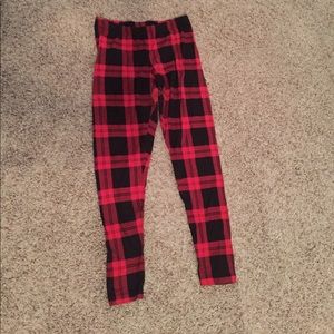 Plaid leggings