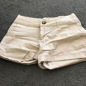 Tan Short Shorts