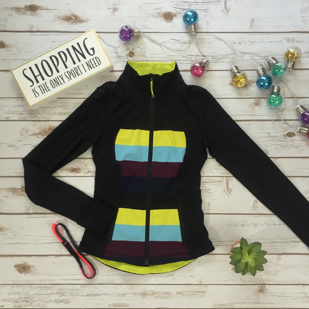 Lululemon Striped Forme Jacket w/Cuffins!