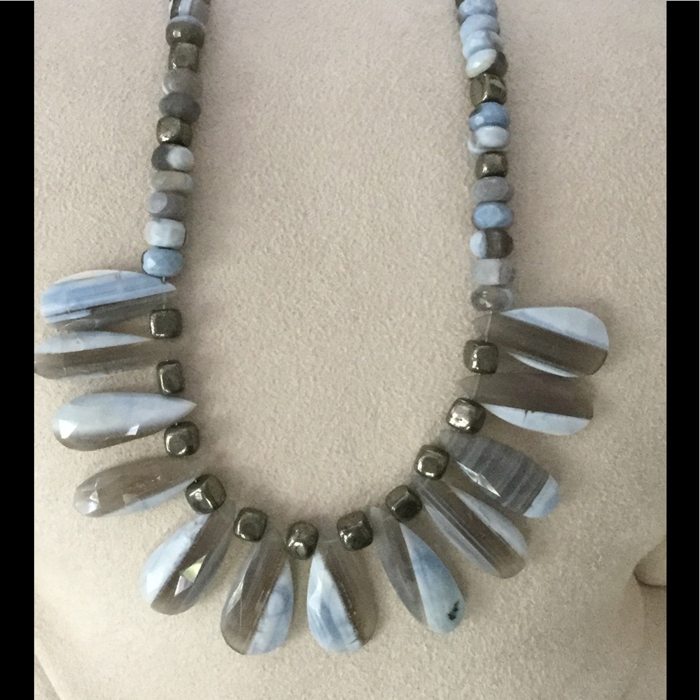 New African Blue Opal necklace