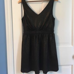 Black Metallic Party Dress