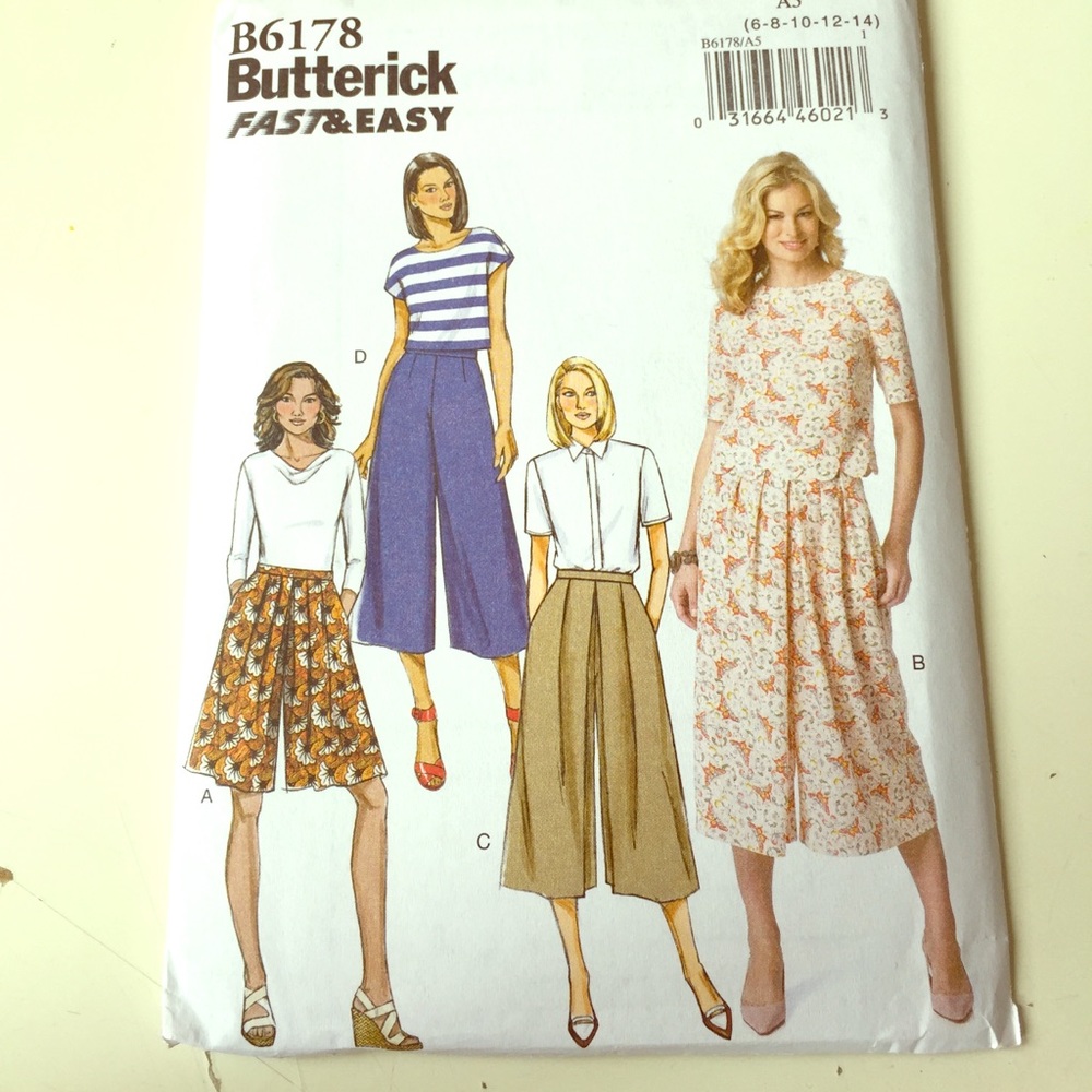 Butterick sewing pattern B6178