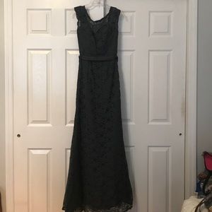 *BRAND NEW* Charcoal Lace Gown