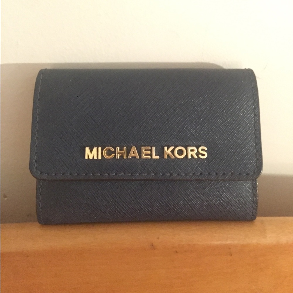 Michael Kors Navy Blue Jetset Wallet