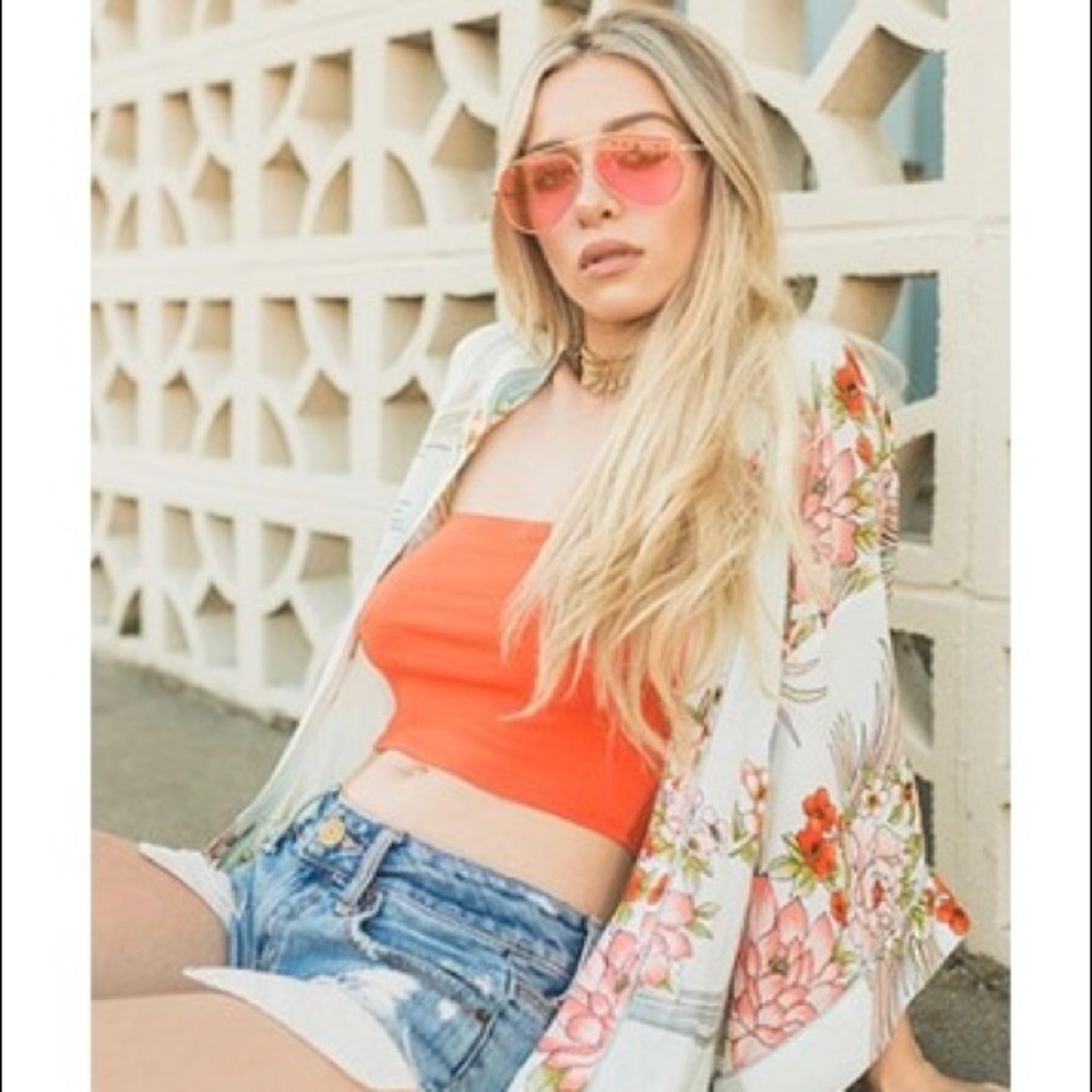 Floral Bird Print Kimono 🌺