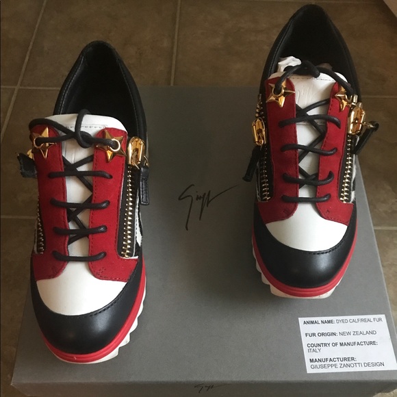 Giuseppe Zanotti Shoes - Giuseppe Zanottiz Zibra print Calf sneaker!
