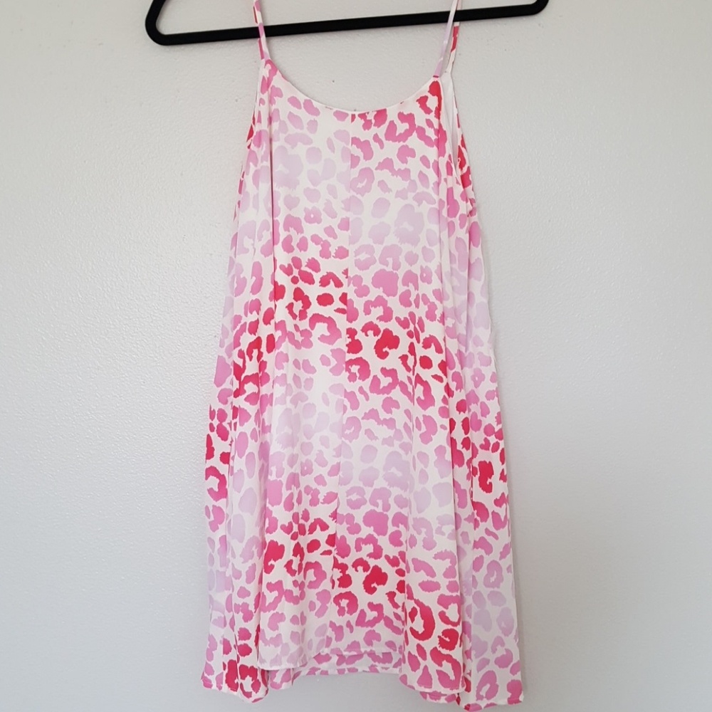 Ombre Leopard Print Shift Dress