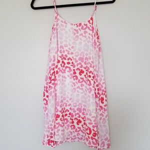 Ombre Leopard Print Shift Dress