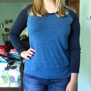 Blue and Navy Baseball T-Shirt