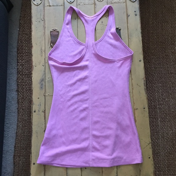 NIKE DRIFIT PINK STRETCH RIB BODYCON WORKOUT TANK TOP S - Picture 7 of 7