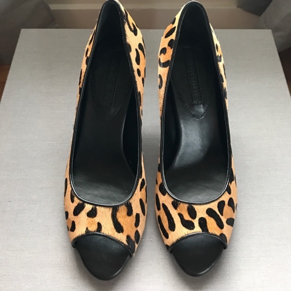 Faux Cheetah hair pumps