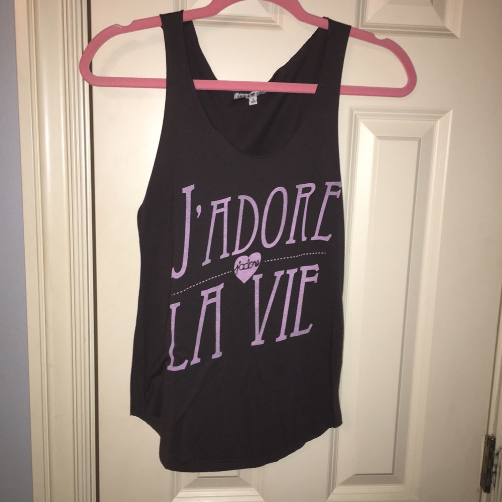 J'adore La Vie tank top