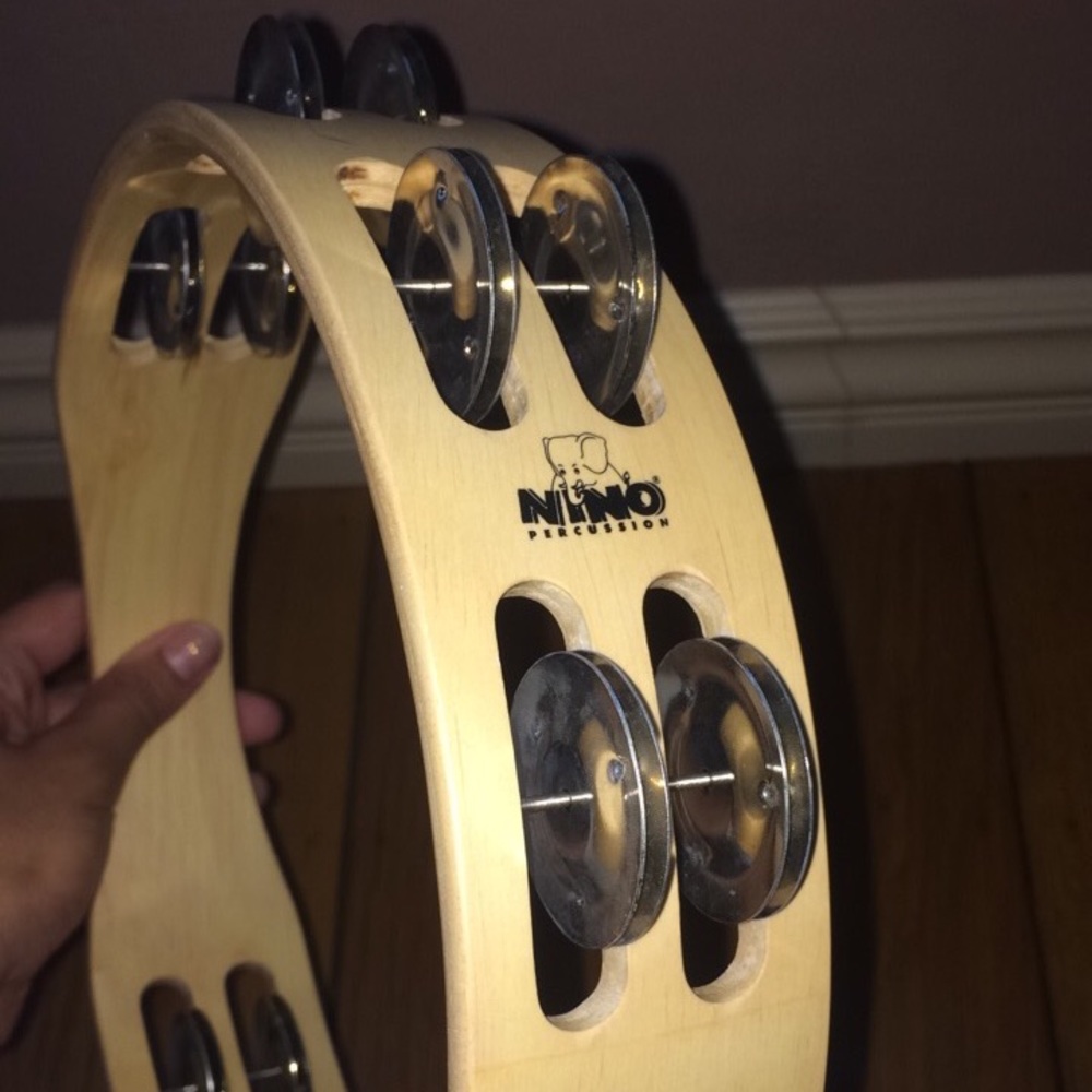 FLASH SALE!!! NINO percussions wood tambourine