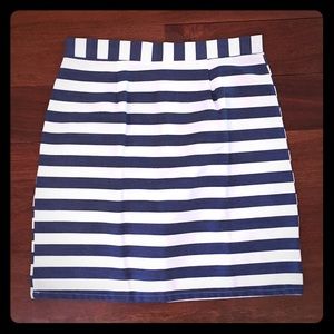 Denim Striped Skirt