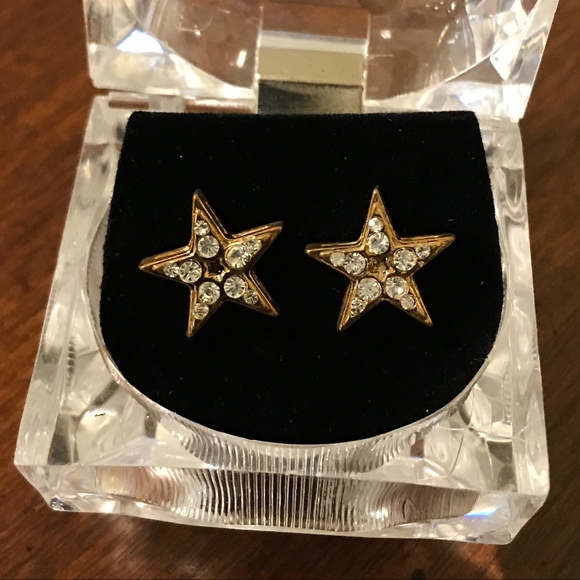 Hip Hop Iced Out Bling Star Earring - Picture 1 of 1