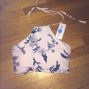 Pacsun floral bikini top