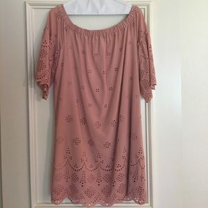 Madewell off the shoulder dress.