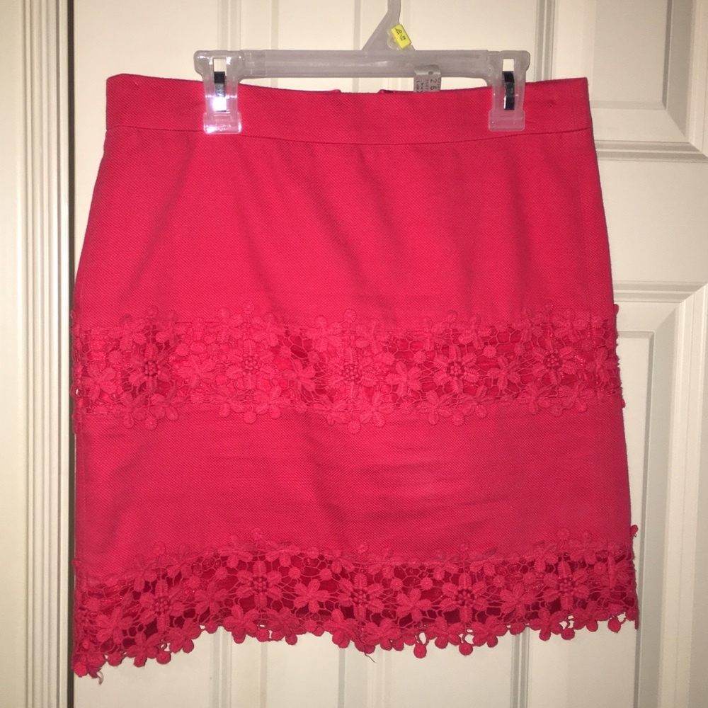 Coral Jcrew skirt