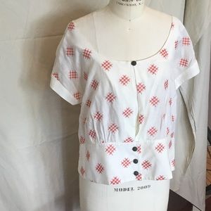 Silk blend Anthropologie blouse by Floreat. 12.