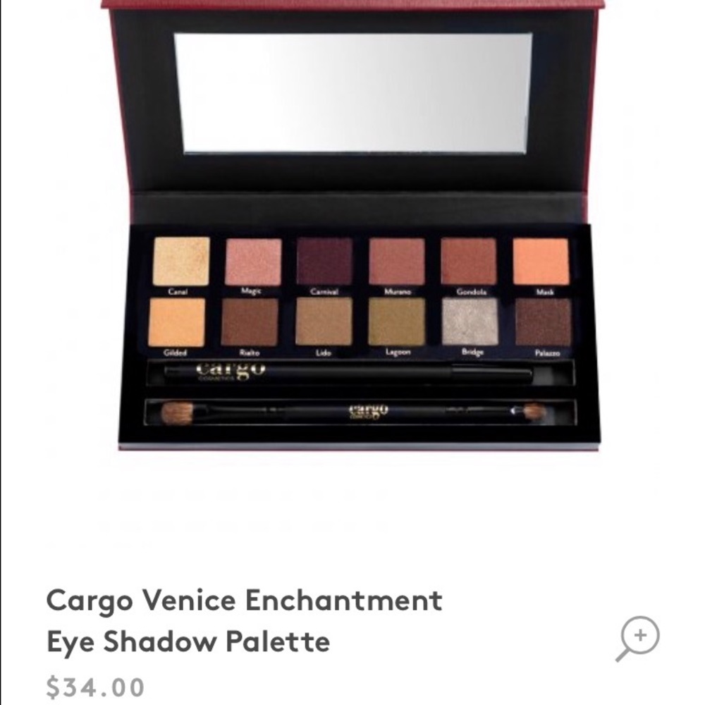 Eyeshadow palette including eye pencil + brush