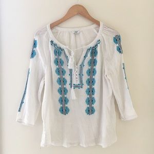 Flowy White Tunic