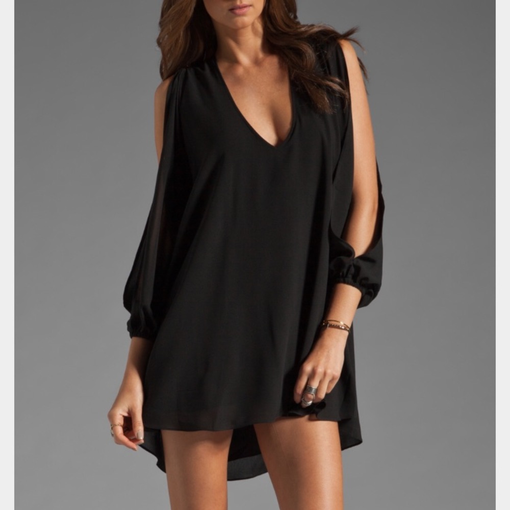 Lovers + Friends black dress
