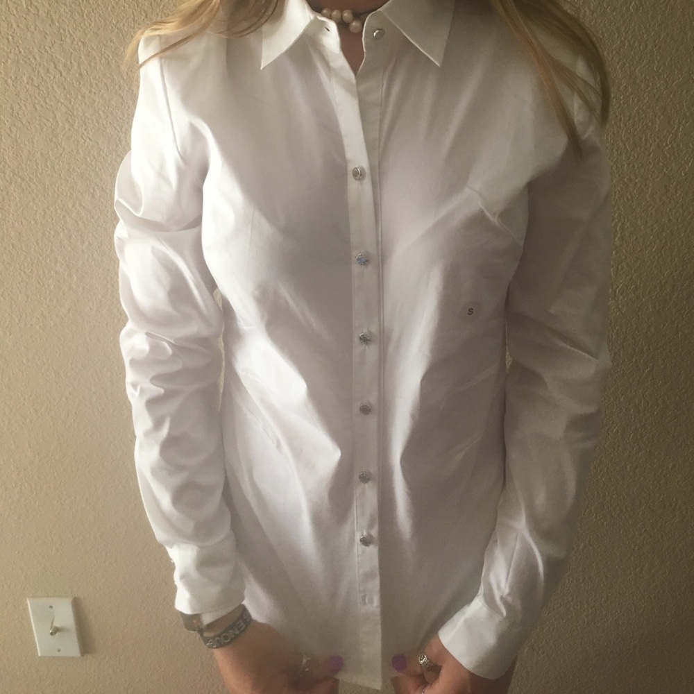 White Business Button Down