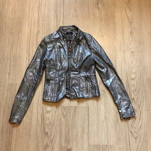 Metallic Silver Jacket