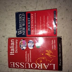 Webster's dictionary Larousse Italian bundle