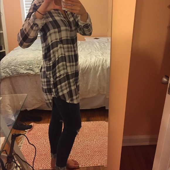Plaid tunic - Picture 2 of 3