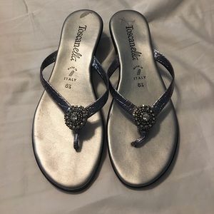 Beautiful silver sandals