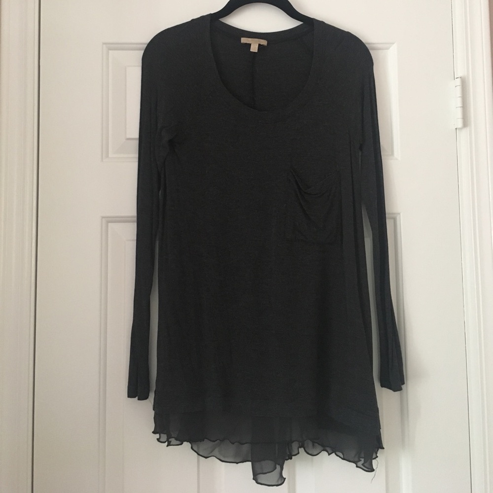 Dark grey Anthropologie tunic