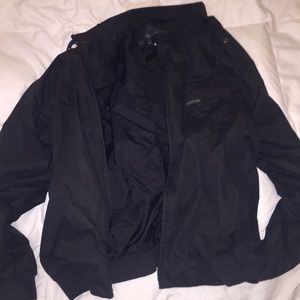 Vintage memebers only Black Bomber Jacket