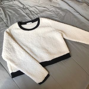 Soft cozy crop top sweater