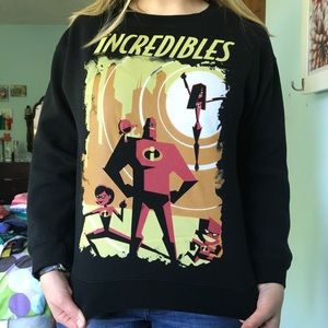 The Incredibles Black Sweatshirt Size Large