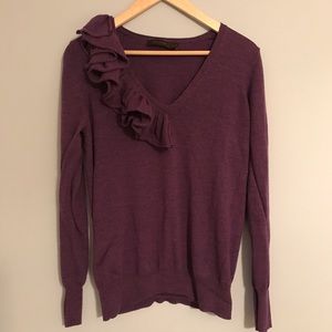 The Limited Purple Sweater Sz XL Shoulder Detail!