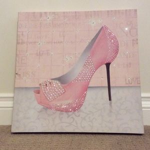 Wall art bling👠 canvas