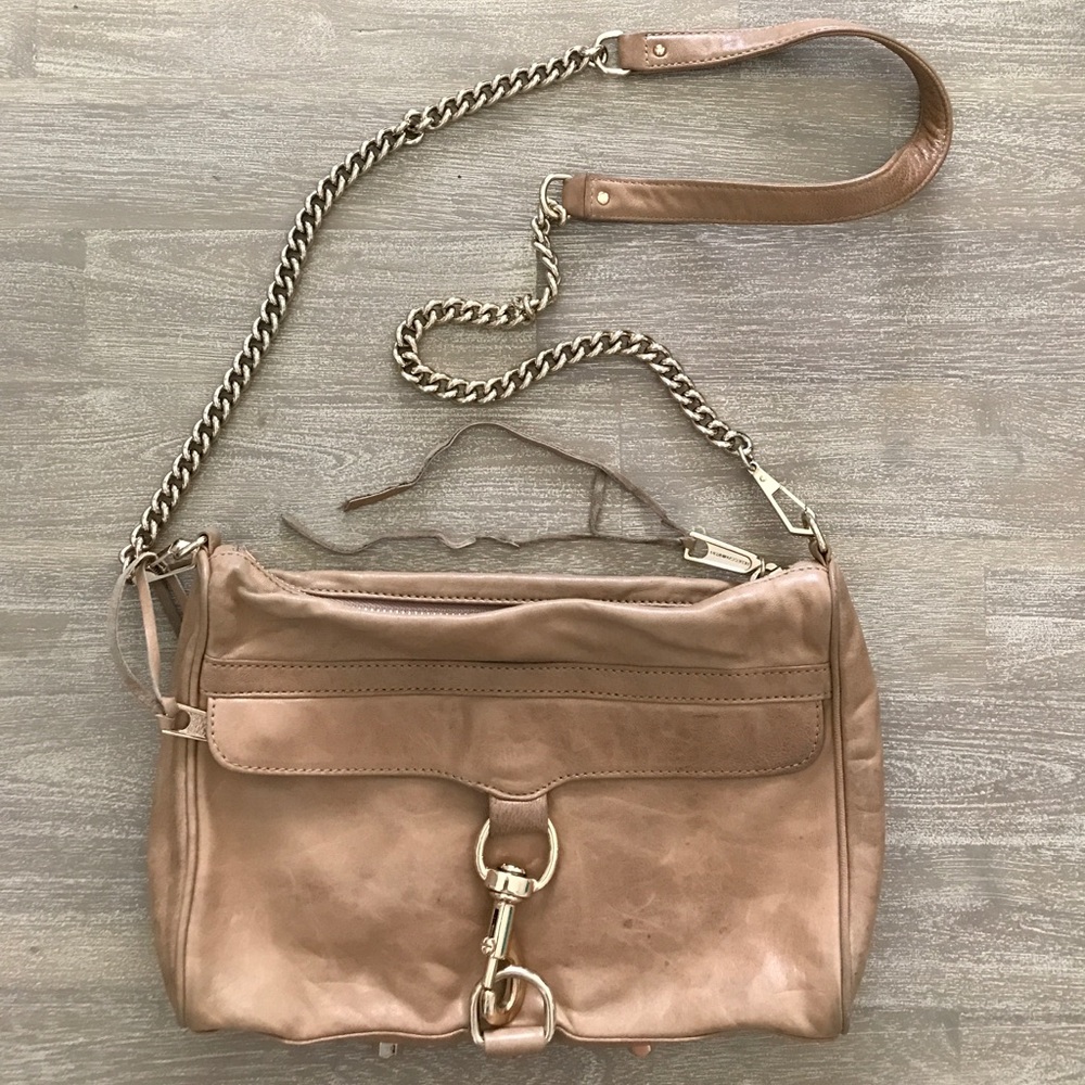 Rebecca Minkoff MAC Tan Taupe crossbody bag purse