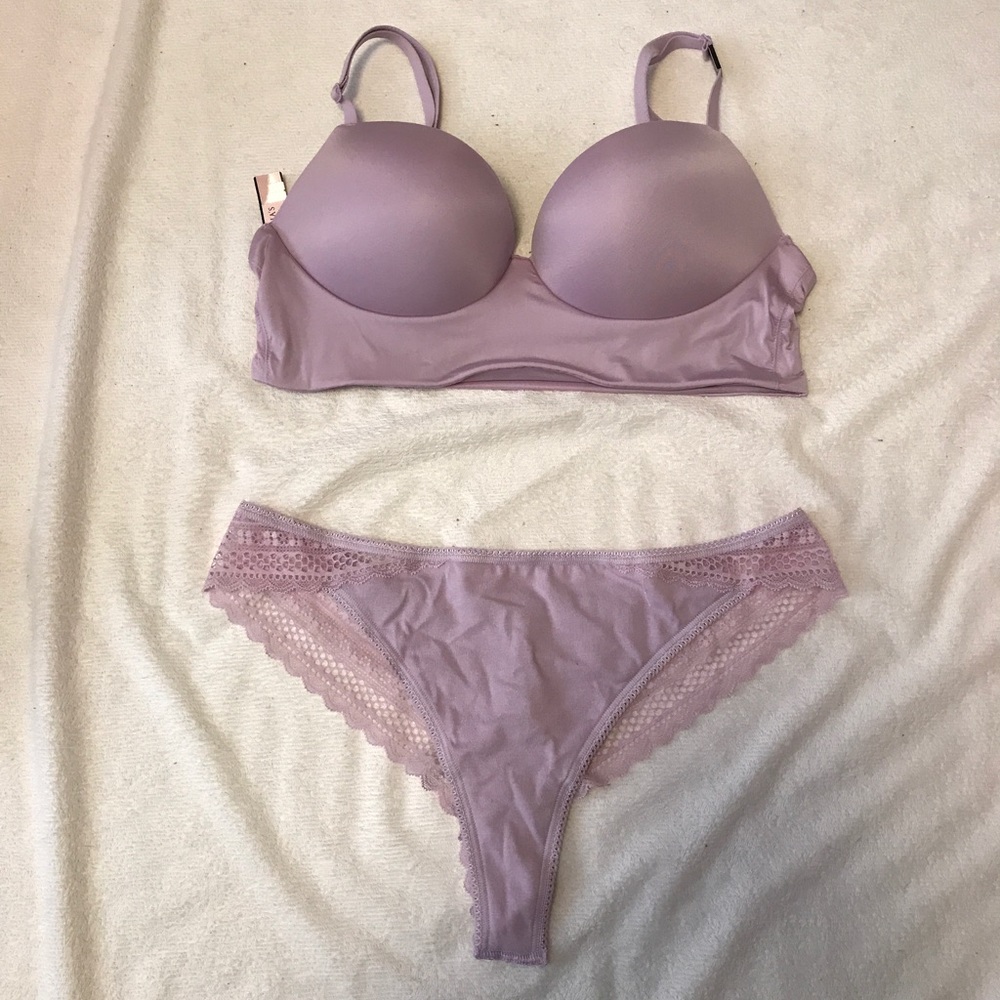 NEW Victoria Secret matching bralette and thong