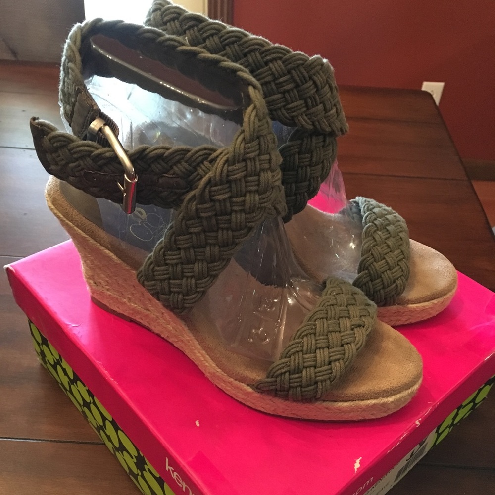 Espadrille Ankle Wrap Wedges